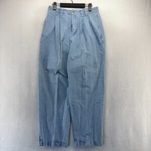 Vintage Merona Jeans men's 30x30 Fits 28x29 Denim Trousers baggy Pleated 90s